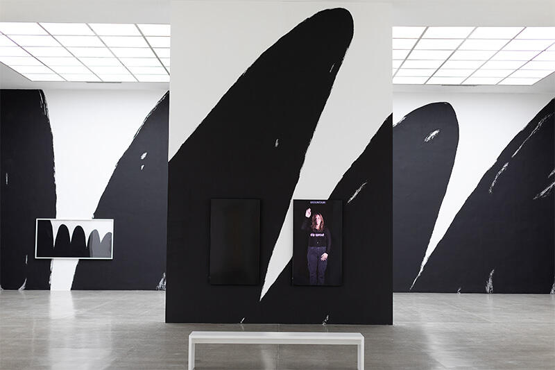 Installation view: Christine Sun Kim, Cues on Point, Secession, Vienna, Austria, 2023