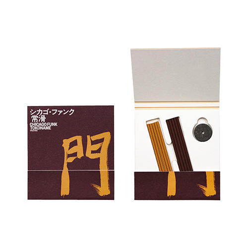 CHICAGO FUNK / TOKONAME Incense (5 sticks each, of 2 scents with a holder)